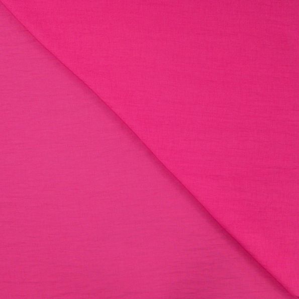 Coupon Tissu Viscose nylon uni Rose fuchsia - Coupon de 50 cm