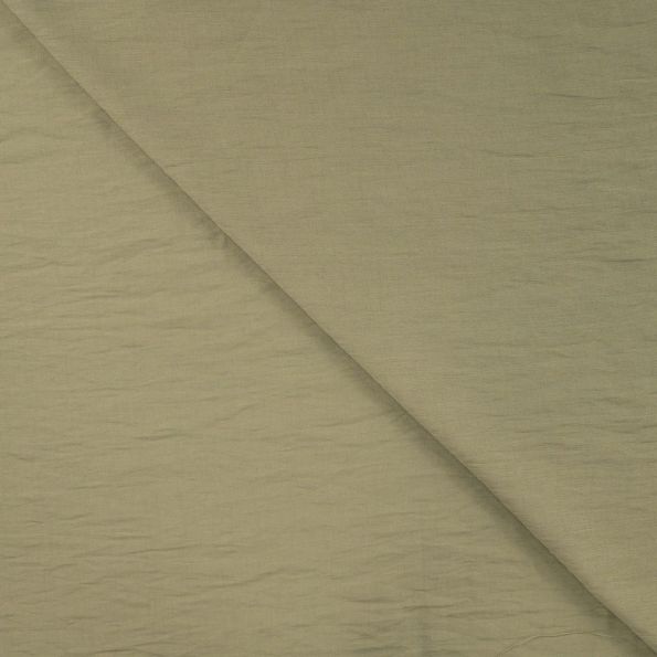 Tissu Viscose nylon uni Vert kaki - Par 10 cm