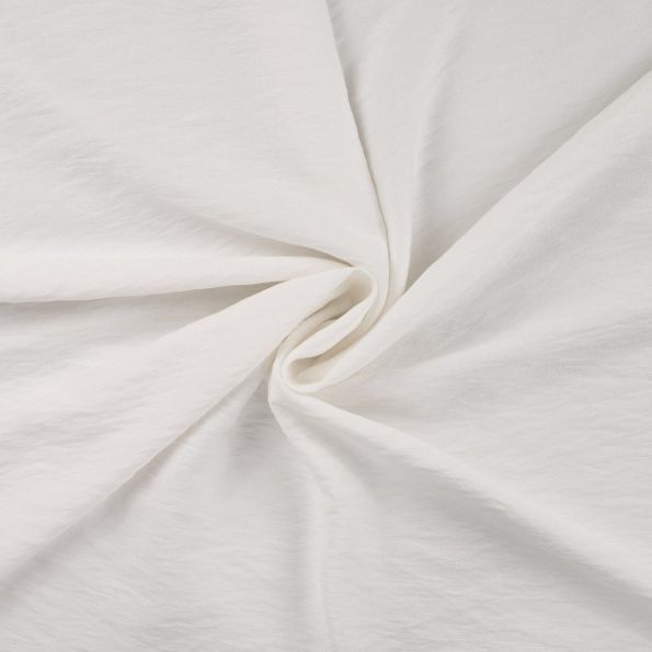 Tissu Viscose nylon uni Blanc - Par 10 cm