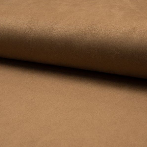 Tissu Suédine Scuba uni Camel - Par 10 cm