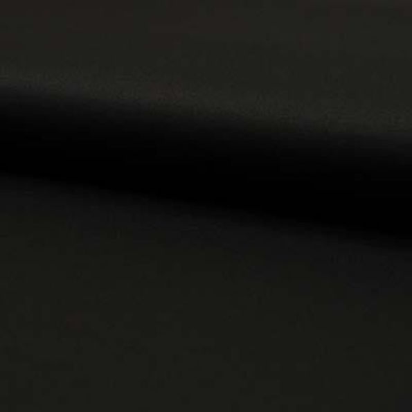 Tissu Gabardine Allegra légère extensible uni Noir - Par 10 cm