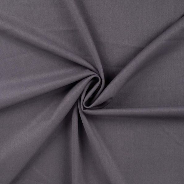 Tissu Gabardine Allegra légère extensible uni Gris - Par 10 cm