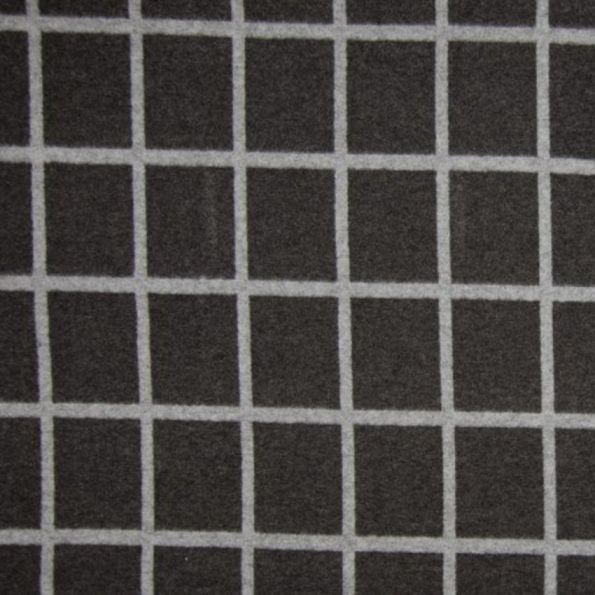 Tissu Maille Carreaux Gris clair et gris foncé - Par 10 cm