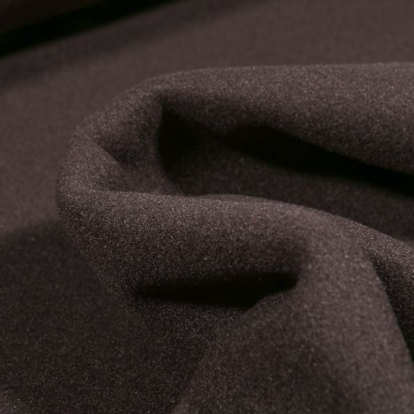 Tissu Drap de manteau Glasgow Marron - Par 10 cm