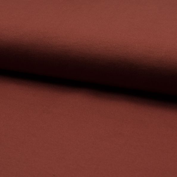 Tissu Bengaline Super stretch uni Brique - Par 10 cm