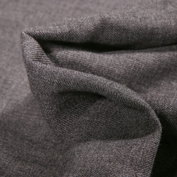 Tissu Viscose uni Sophia Gris chiné - Par 10 cm