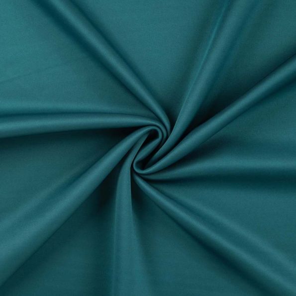 Tissu Jersey Scuba uni Vert canard - Par 10 cm