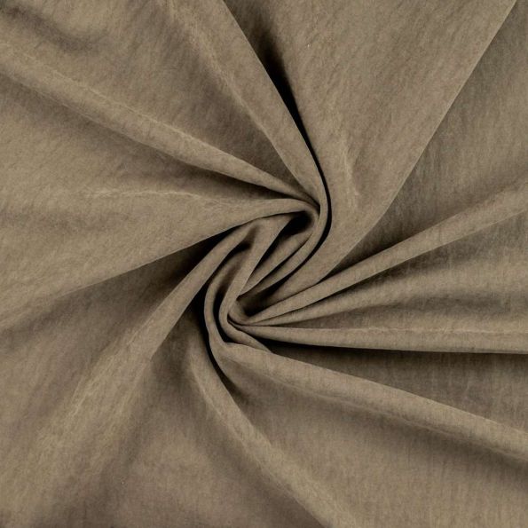 Tissu Suédine Melody aspect peau de pêche envers satiné uni Vert kaki clair - Par 10 cm