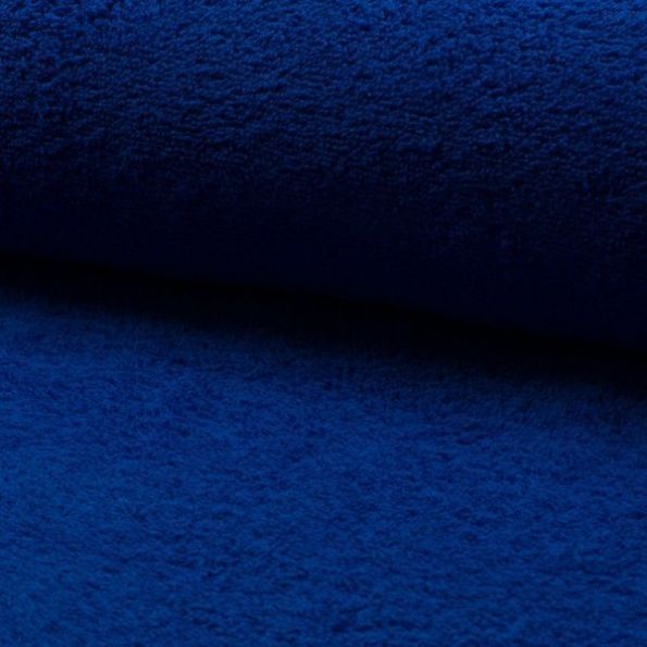 Tissu Eponge légère 340 g/m² uni Bleu roi - Par 10 cm