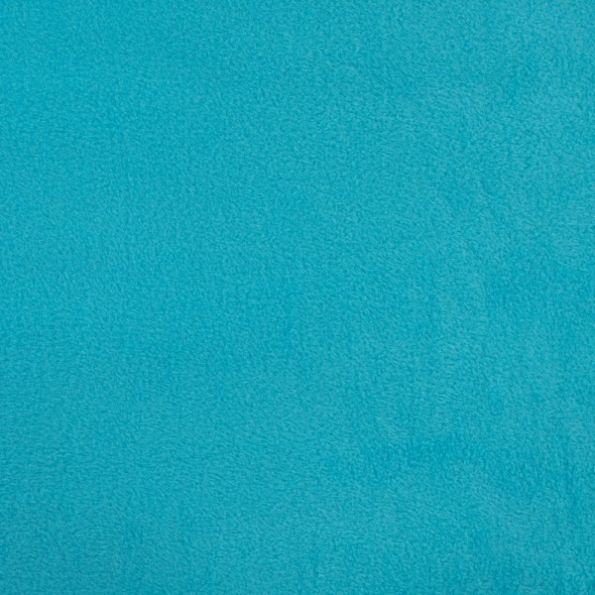 Coupon Tissu Polaire doux uni Bleu turquoise - Coupon de 40 cm