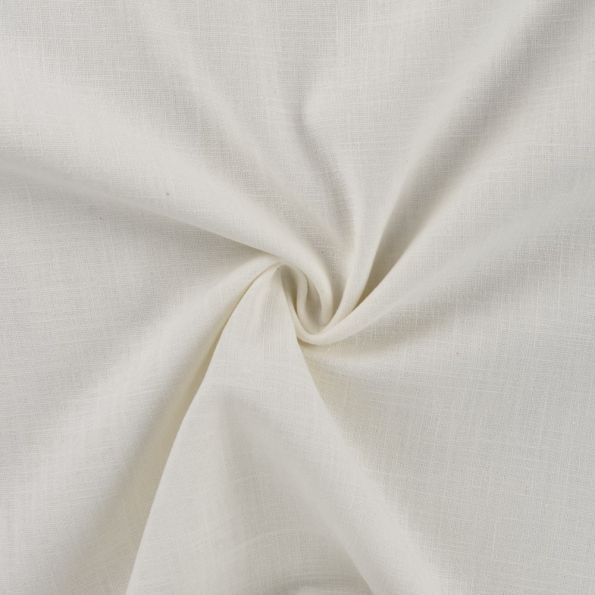 Tissu 100% Lin uni Blanc cassé - Par 10 cm