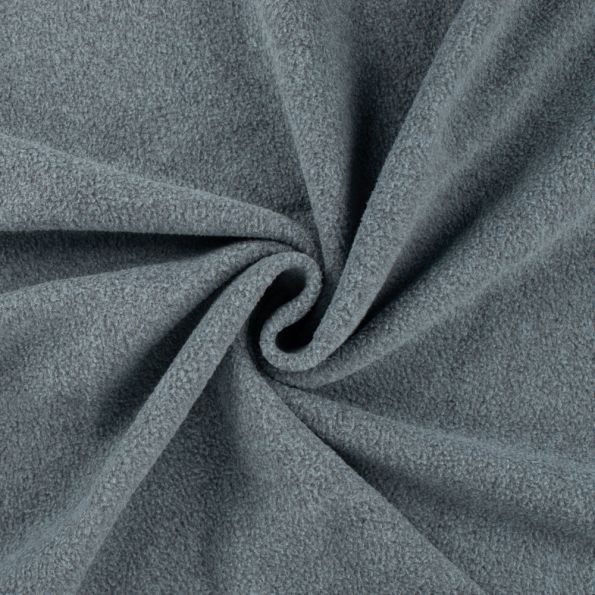 Tissu Polaire moucheté Bleu gris - Par 10 cm