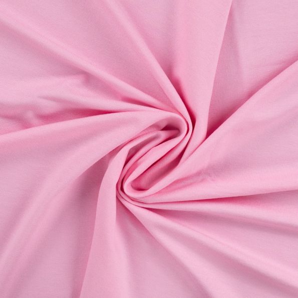 Tissu Jersey Viscose uni Lia Rose bébé - Par 10 cm
