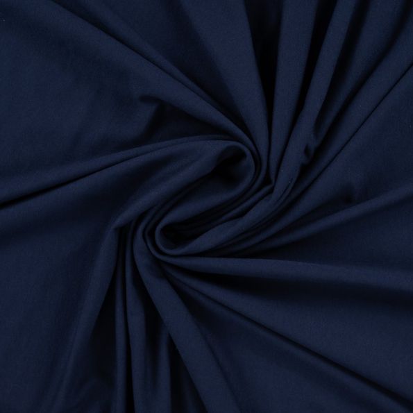 Tissu Jersey Viscose uni Lia Bleu marine - Par 10 cm