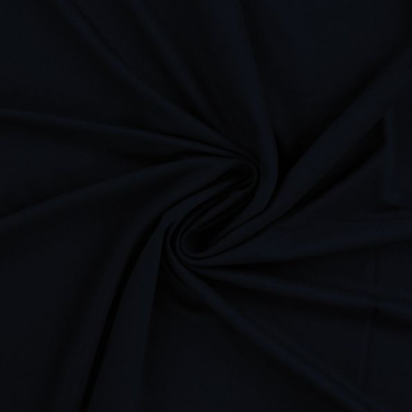 Tissu Jersey Viscose uni Lia Bleu nuit - Par 10 cm