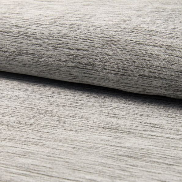 Tissu Jersey Léger Mélangé Gris clair - Par 10 cm