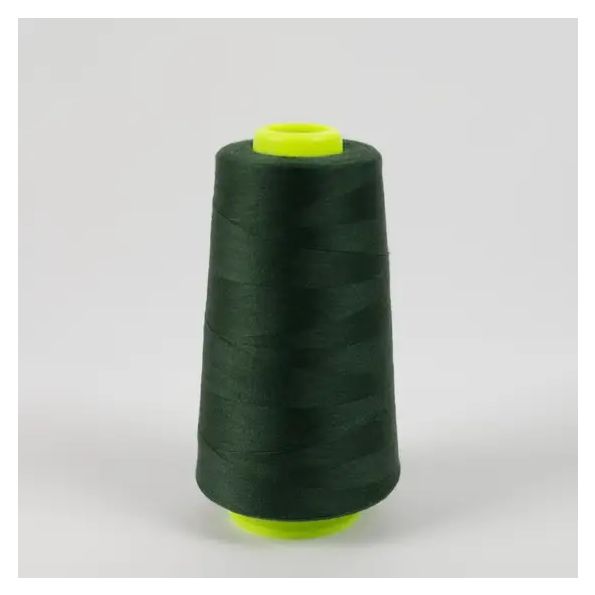 Cône de fil surjeteuse 100% Polyester 2740m Vert foncé