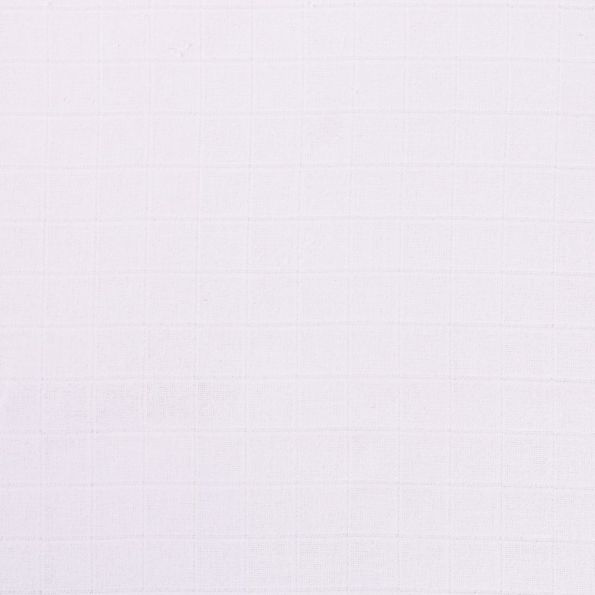 Tissu Lange Bébé Biologique Blanc - Par 10 cm