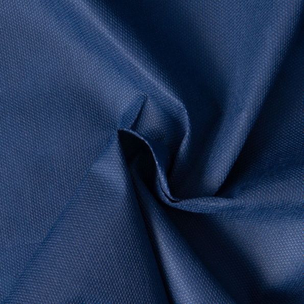 Tissu Fiesta Non tissé déperlant uni Bleu marine - Par 10 cm