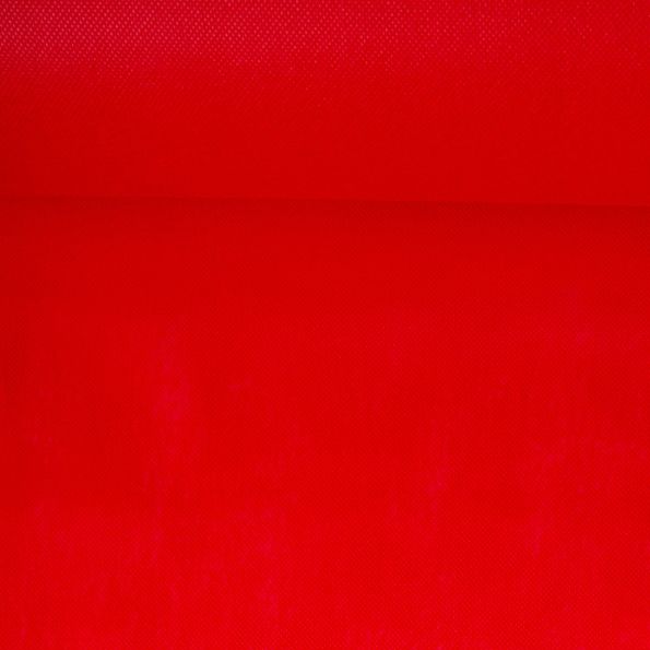Tissu Fiesta Non tissé déperlant uni Rouge - Par 10 cm