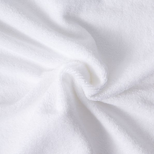 Tissu Micro Éponge Elia légère 300g/m² uni Blanc - Par 10 cm