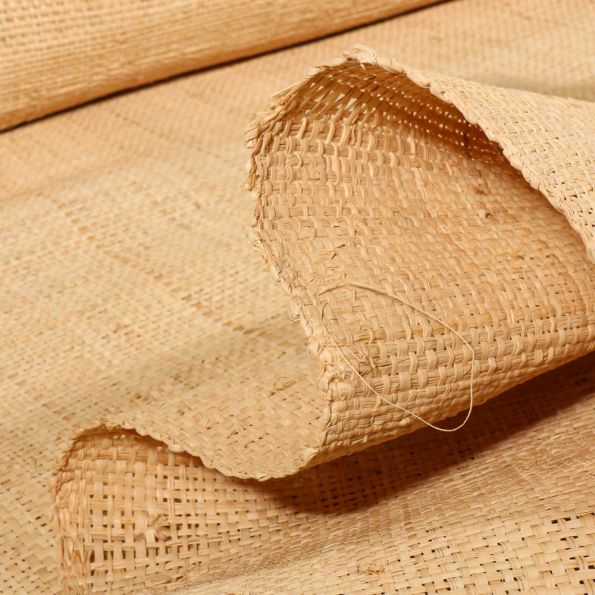 Toile tissée Raphia Naturel - Par 10 cm