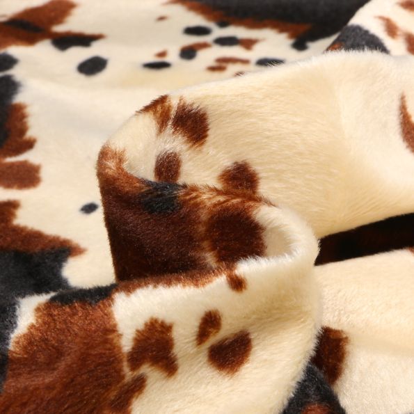 Tissu Velours Peau de bête Beige - Par 10 cm