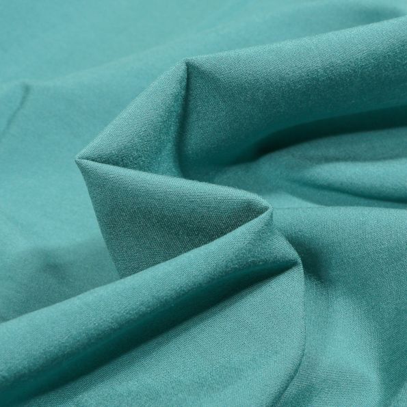 Tissu Viscose stretch uni Bleu céladon - Par 10 cm
