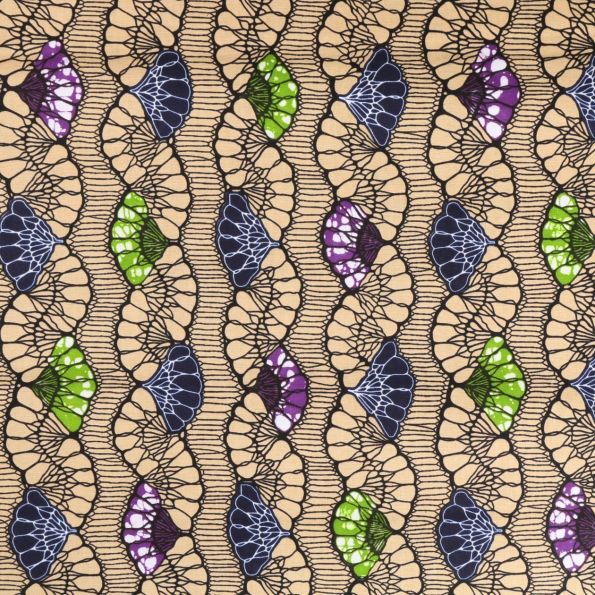 Tissu Wax africain n°471 - Au mètre