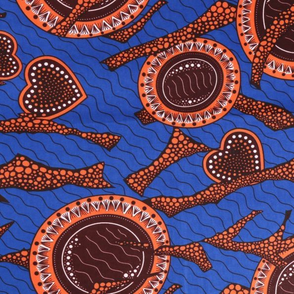 Tissu Wax africain n°518 - Au mètre