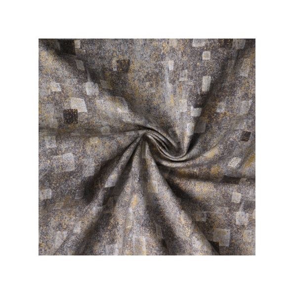 Tissu Coton Robert Kaufman Gustav Klimt rectangle gris - Par 10 cm