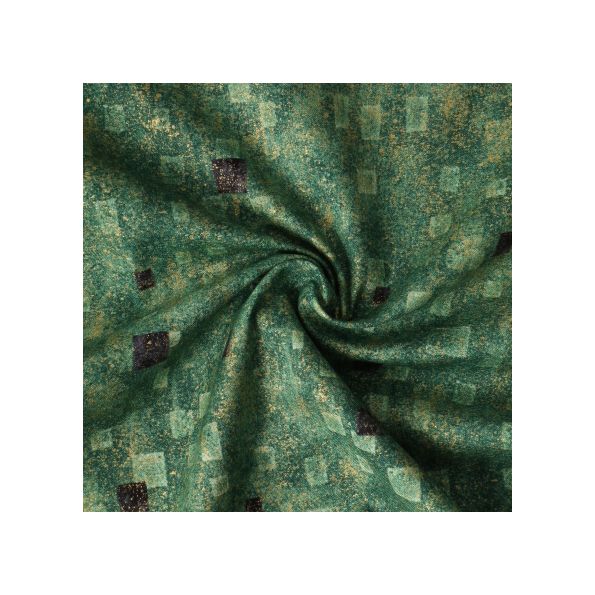 Tissu Coton Robert Kaufman Gustav Klimt rectangle vert - Par 10 cm