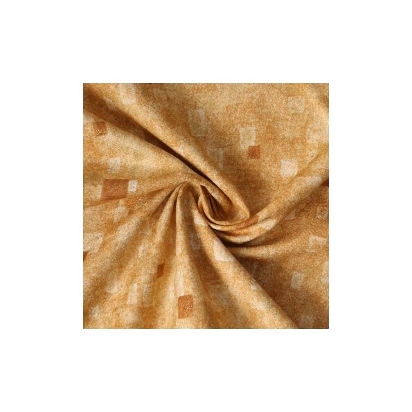 Tissu Coton Robert Kaufman Gustav Klimt rectangle or - Par 10 cm