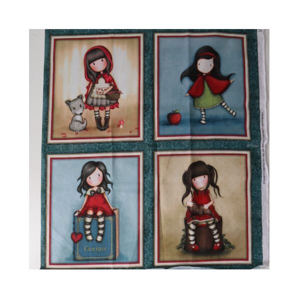 Tissu Coton Santoro London Gorjuss cube - Par 90 cm