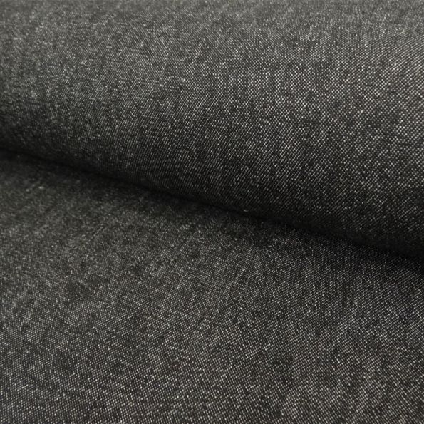 Tissu Denim Noir x10cm