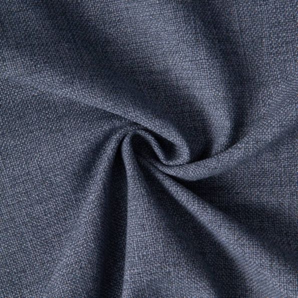 Tissu Toile Polycoton aspect Lin Alix uni Bleu ardoise - Par 10 cm