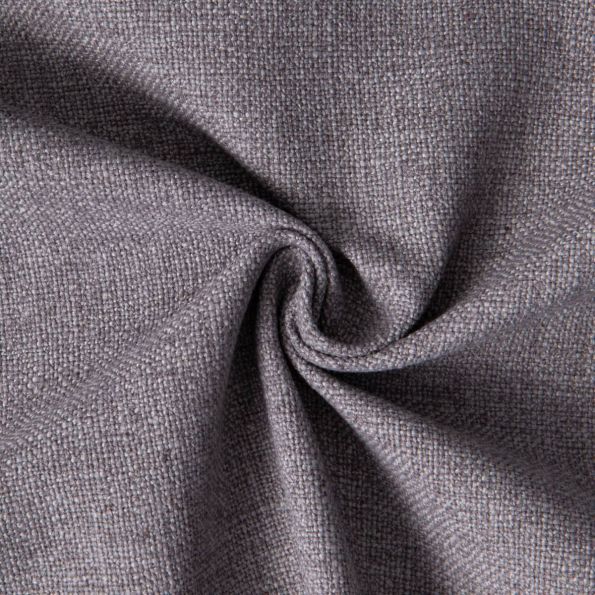 Tissu Toile Polycoton aspect Lin Alix uni Gris perle - Par 10 cm