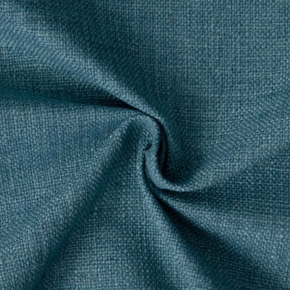 Tissu Toile Polycoton aspect Lin Alix uni Bleu pétrole - Par 10 cm