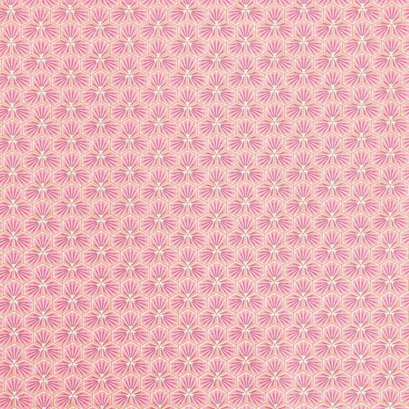 Tissu Coton Imprimé Arty Riad Rose - Par 10 cm
