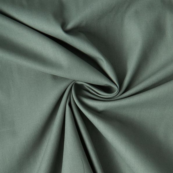 Tissu Coton uni Grande largeur 280cm Santorin Vert sauge - Par 10 cm