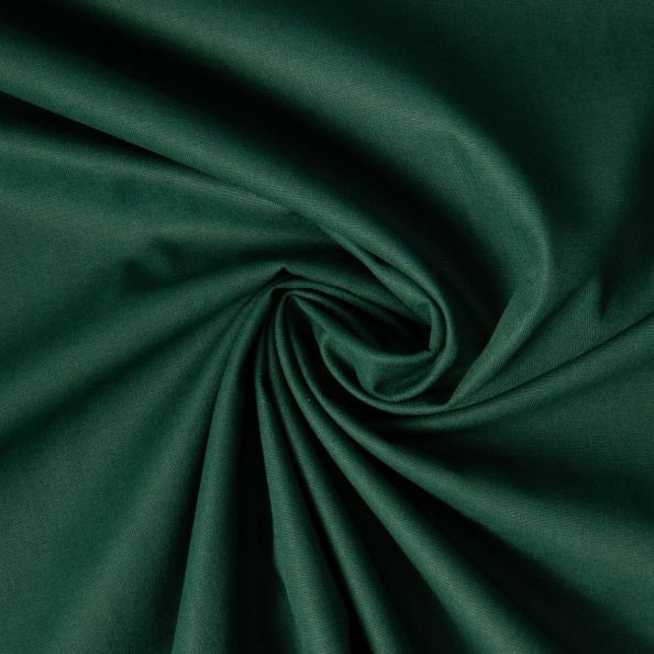 Tissu Coton uni Grande largeur 280cm Santorin Vert sapin - Par 10 cm