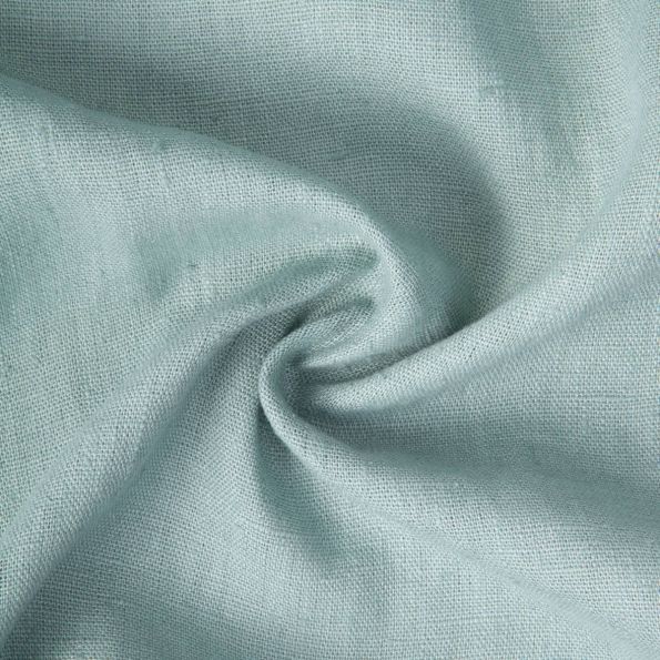 Tissu 100% Lin lavé Vérone uni Vert sauge - Par 10 cm