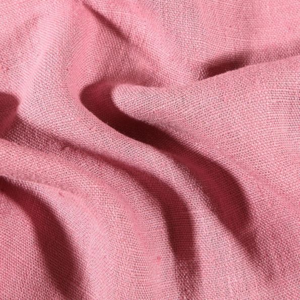 Tissu Lin lavé d'ameublement Lilas - Par 10 cm