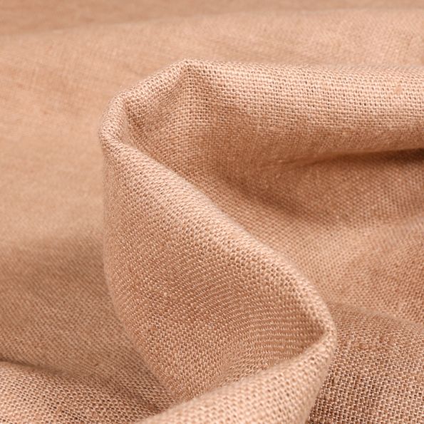 Tissu Lin lavé d'ameublement Naturel - Par 10 cm