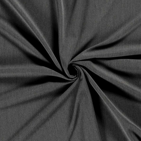 Tissu Gabardine de Viscose extensible Noelia uni Gris - Par 10 cm