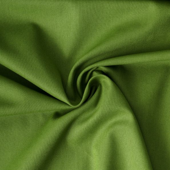 Tissu Popeline de Coton  Avelina uni Vert pomme - Par 10 cm