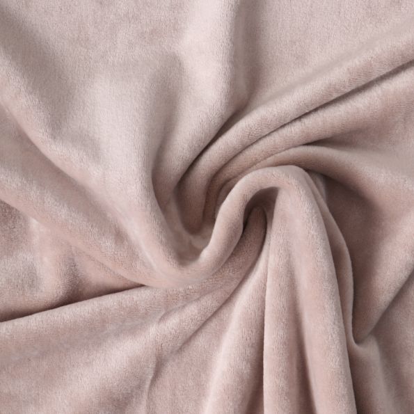 Tissu Velours d'ameublement extensible Alcéa uni Beige - Par 10 cm