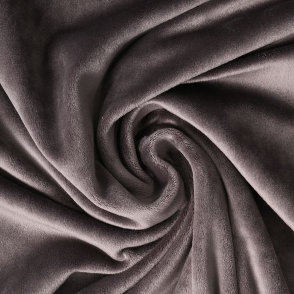 Tissu Velours d'ameublement extensible Alcéa uni Gris - Par 10 cm