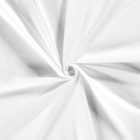Tissu Voile de Coton Elisa Blanc pur - Par 10 cm