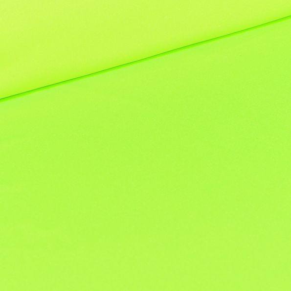 Tissu Lycra uni Vert fluo - Par 10 cm